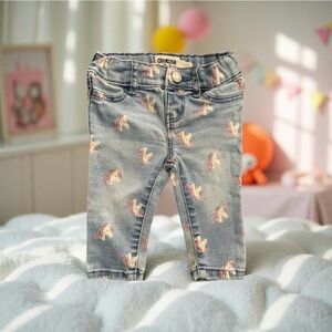 OshKosh B'Gosh Baby Girl Unicorn Blue Jeans